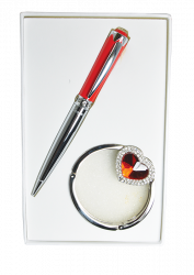 Набор подарочный Crystal ручка шариковая и крючок для сумки Langres LS.122028-05