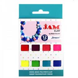 Набор полимерной глины 12 цветов 20г Jam Clay Dream ROSA TALENT 5059012