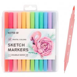 Набор скетч-маркеров 12 цветов Kite K22-045