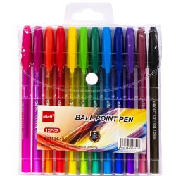 Набір кулькових ручок 12 кольорів Ellott ET1194-12