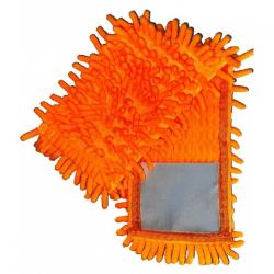 Насадка для швабри з мікрофібри шиньйон  1000 пальців  помаранчева Eco Fabric EF-1000-O