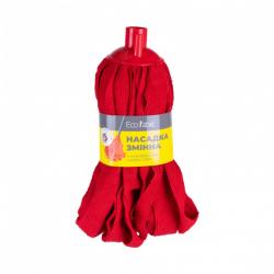 Насадка змінна для швабри МОП  спідничка  із смужок мікрофібри 160г червоний Eco Fabric EF-0160-MR