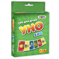 Настільна карткова розважальна гра  Уно zoo  Strateg 7016