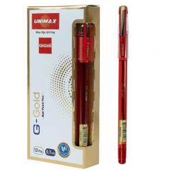Ручка кулькова  G-Gold , червона Unimax UX-139-06
