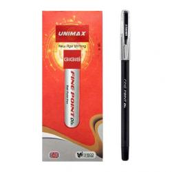 Ручка кулькова чорна Fine Point Dlx Unimax UX-111-01
