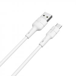 USB Cable  Borofone  BX30 microUSB - White
