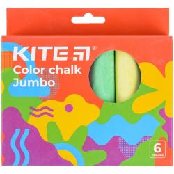 Крейда кольорова 6 кольорів Jumbo Fantasy Kite  K22-073-2
