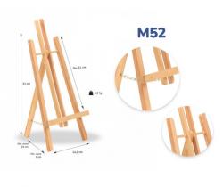 Мольберт деревянный вертикальный настольный h=52 см Brushme M52