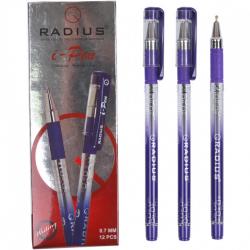 Ручка масляная фиолетовая 0,7мм RADIUS I Pen с принтом 500184