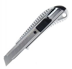 Нож канцелярский 18 мм, металлический, автофиксатор AXENT 6902-А