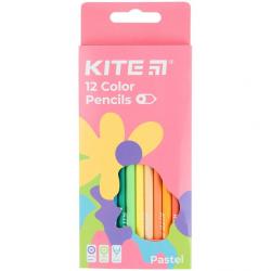 Олівці кольорові 12 шт Fantasy Pastel Kite K22-451-2