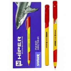 Ручка кулькова 0,7 мм червона Shark HIPER HG-200Ч