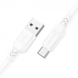 USB Cable  Borofone  BX81 Type-C to Type-C - White