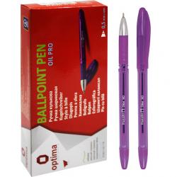 Ручка масляная 0.5 мм фиолетовая  OIL PRO  Optima 01561602