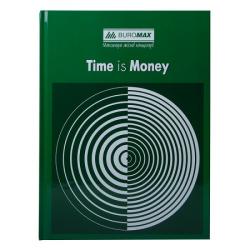 Блокнот А4 96 аркушів  Time Is Money  клітинка, зелений BUROMAX BM.2400-104
