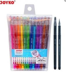 Набір гелевих ручок 12 кольорів  iDiamond  Joyko 297-GPС