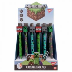 Ручка гелева Пиши - Стирай синя 0,5мм Minecraft Yes 420378