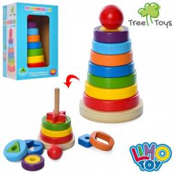 Деревянная игрушка Пирамидка Tree Toys MD 2443