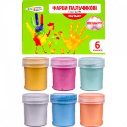 Краски пальчиковые 6 цветов, 240 мл Craft and Joy Гамма 107408