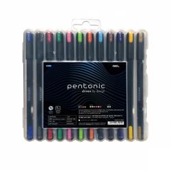 Набір гелевих ручок  12 кольорів 0,6мм Pentonic  Linc 411959
