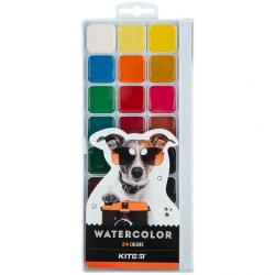 Фарби акварельні 24 кольори Dogs Kite K23-442