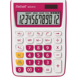 Калькулятор 12-ти розрядний 145*104*26 мм Rebell SDC-912PK