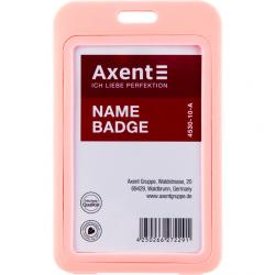 Бейдж вертикальный, розовый Axent 4530-10-A