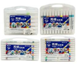 Набір акрилових скетч маркерів 12 кольорів в пластиковій упаковці M6131-12
