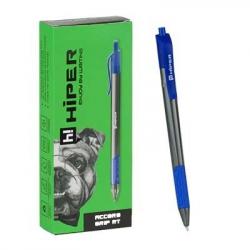 Ручка масляна автоматична Синя 1мм  Accord Grip Hiper HА-140RT