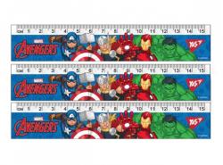 Линейка пластиковая 15 см  Marvel Avengers  YES 370612