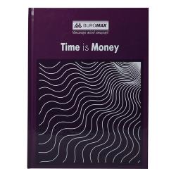 Блокнот А4 96 аркушів  Time Is Money  клітинка, фіолетовий BUROMAX BM.2400-107