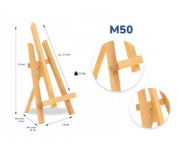 Мольберт дерев'яний настільний вертикальний h=37 см Brushme M50
