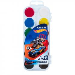 Краски акварельные 12 цветов Hot Wheels Kite HW21-061