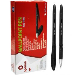 Ручка масляная 0.5 мм черная  OIL PRO  Optima 01561601