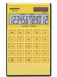 Калькулятор 12-розрядний yellow ASSISTANT AC-2326yello