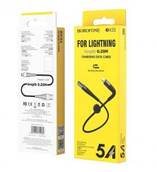 USB Cable  Borofone  BX32 Lightning - Black