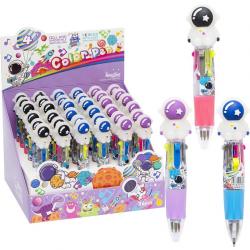 Ручка  кулькова автоматична  дитяча 4 кольори міні Космос 881-1 115935