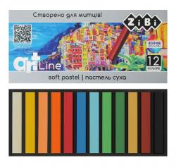Пастель суха 12 кольорів  Art Line  Zibi ZB.2493