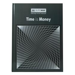 Блокнот А4 96 аркушів  Time Is Money  клітинка, сірий BUROMAX BM.2400-109