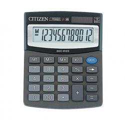 Калькулятор 12-ти розрядний дисплей, 100х125х34мм CITIZEN SCD-812NR