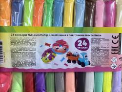 Пластилінова паста 24 кольори з повітряного пластиліну Lovin Do ОКТО 70132
