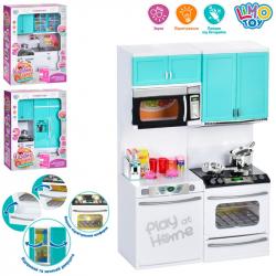 Набір кухонних меблів для ляльки  Чарівна кухня  LimoToy QF26212-13-14G
