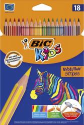 Олівці кольорові BIC Evolution Stripers 18 кольорів bc950524