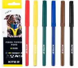 Фломастери  Dogs  6 кольорів, KITE K22-446