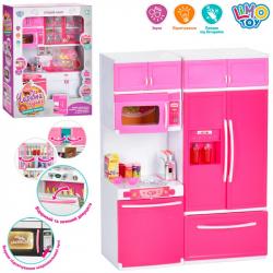 Набор кухонной мебели для куклы  Волшебная кухня  LimoToy QF26215-16PW