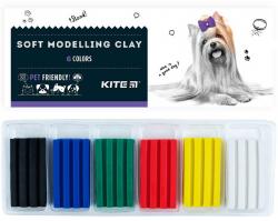 Пластилін восковий 6 кольорів 120 г Dogs KITE K22-081