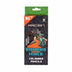 Олівці кольорові 12 кольорів Minecraft Diamond Miner Yes 290720