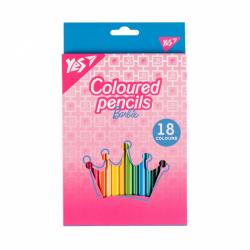 Олівці кольорові 18 кольорів Barbie Yes 290735
