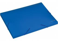 Папка-бокс А4 20 мм пластиковая на резинку синяя ECONOMIX E31401-02
