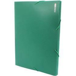 Папка-бокс А4 20 мм пластиковая на резинку зеленая ECONOMIX E31401-04